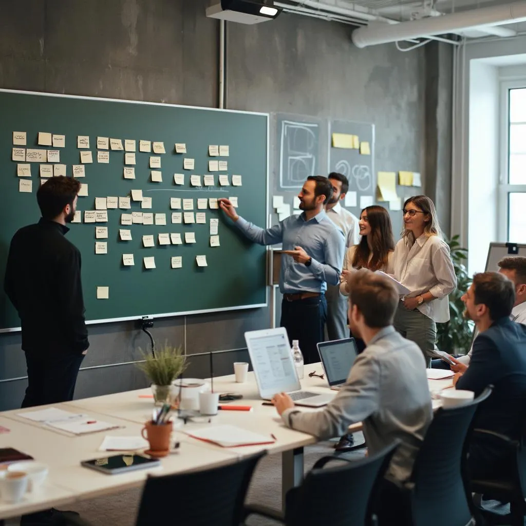 Equipo en sesión de formación interna