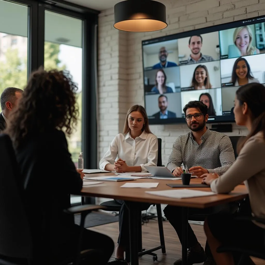 Modelo híbrido de consultoría combinando presencial y virtual